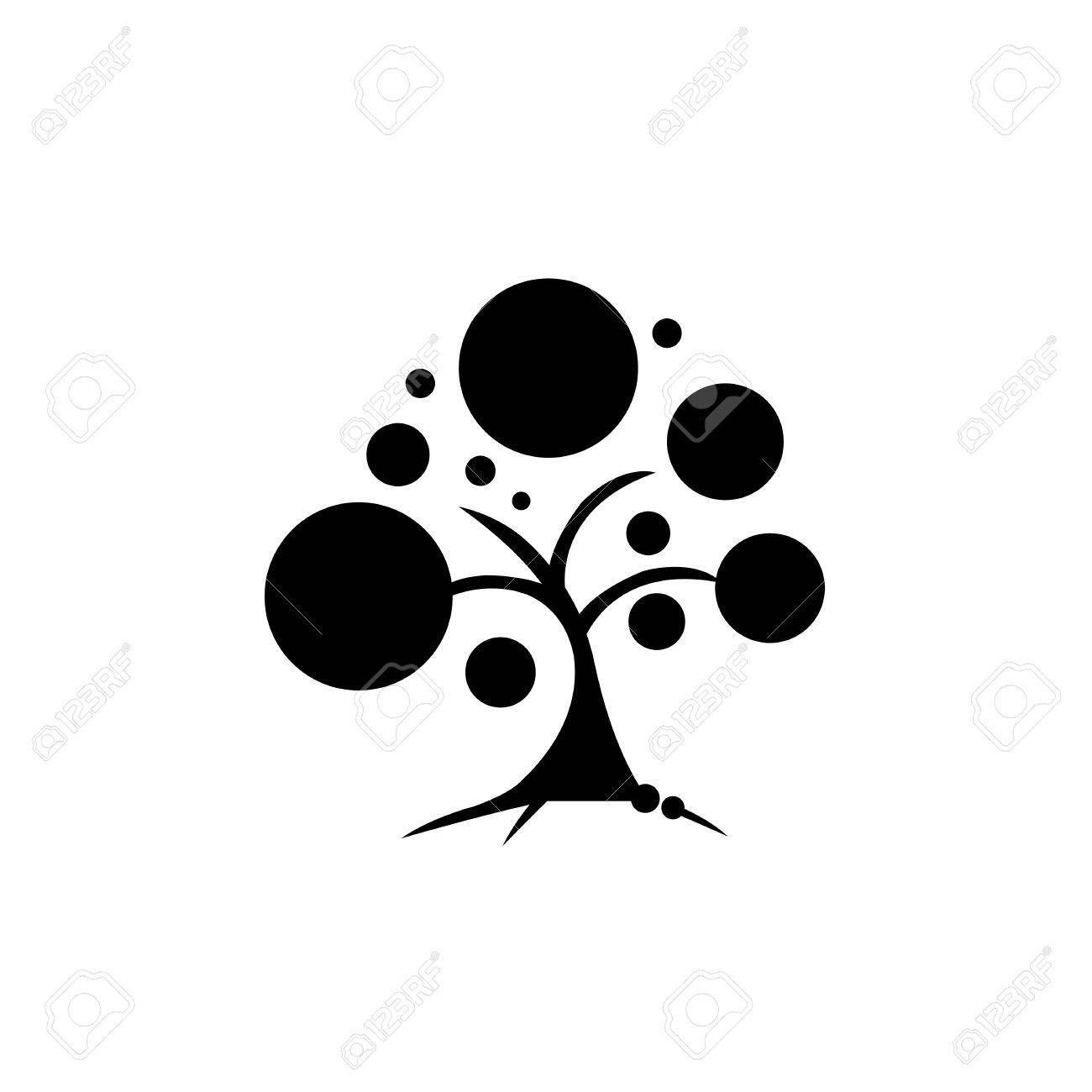Black And White Tree Symbol Royalty Free Cliparts Vectors And Stock Illustration Image