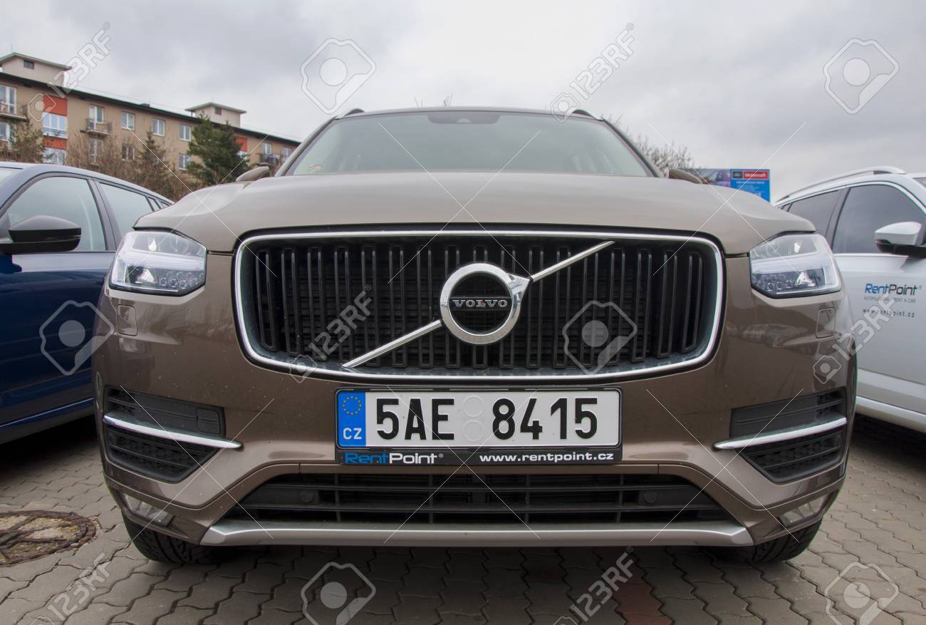 New Volvo Xc90 >> Prague The Czech Republic 12 03 2016 Bright New Volvo Xc90 New Volvo Xc90 >> Prague The Czech Republic 12 03 2016 Bright New Volvo Xc90