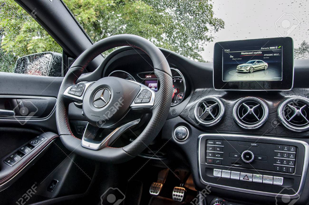 Prague The Czech Republic 31 8 2017 Interior Of Mercedes Benz
