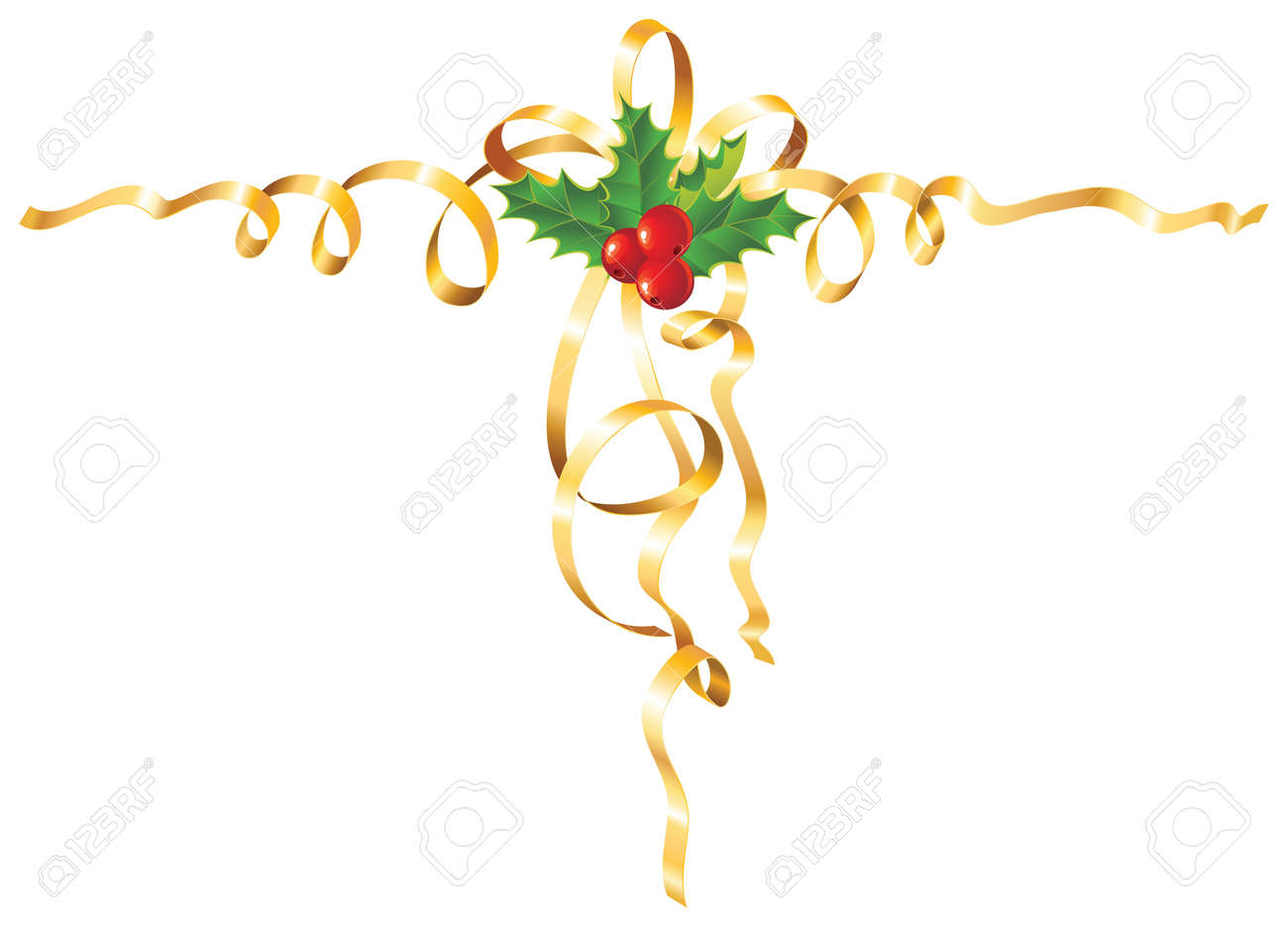 gold ribbon border