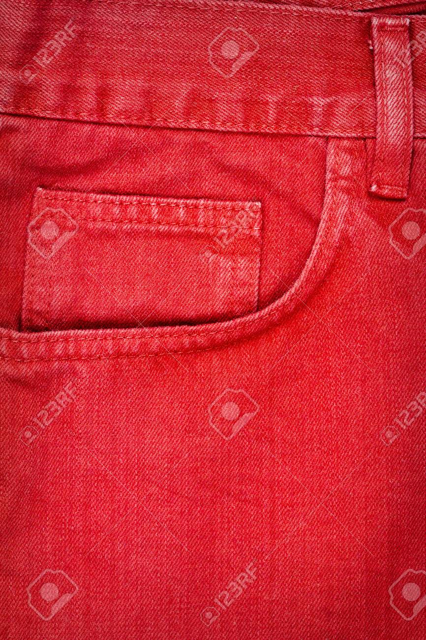 red denim fabric