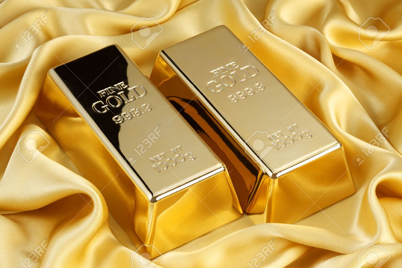 gold bars on golden