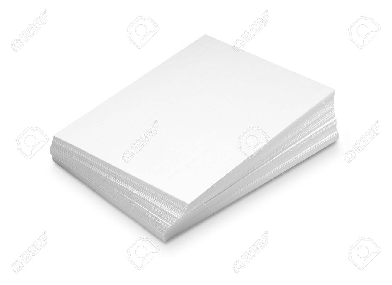 Stack white paper isolated on white background with Clipping Path - 45812547 Stack white paper isolated on white background with Clipping Path - 45812547