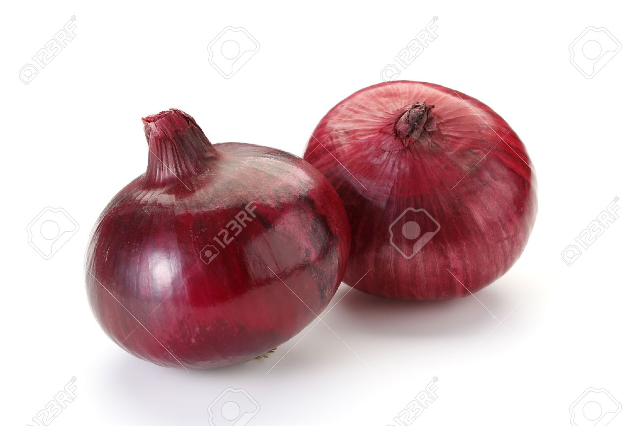 Red Onion Isolated on White Background - 60034276 Red Onion Isolated on White Background - 60034276