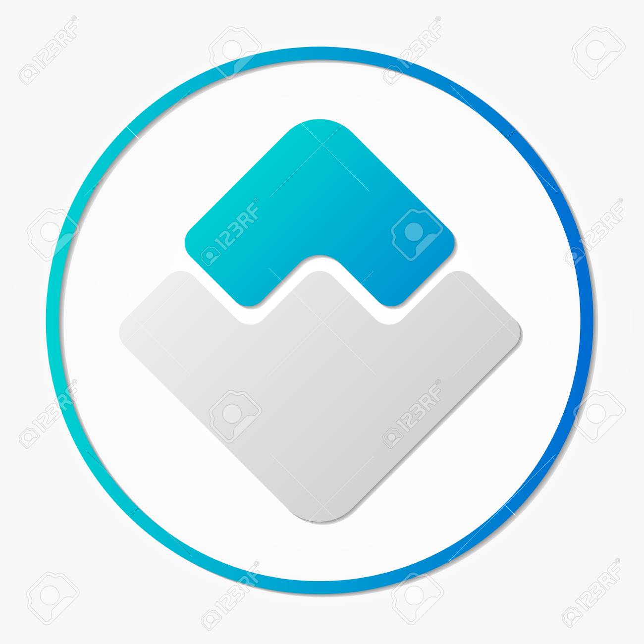 Waves Coin Cryptocurrency. Vector Sign Icon. Internet Money Royalty Free  SVG, Cliparts, Vectors, and Stock Illustration. Image 85857452.