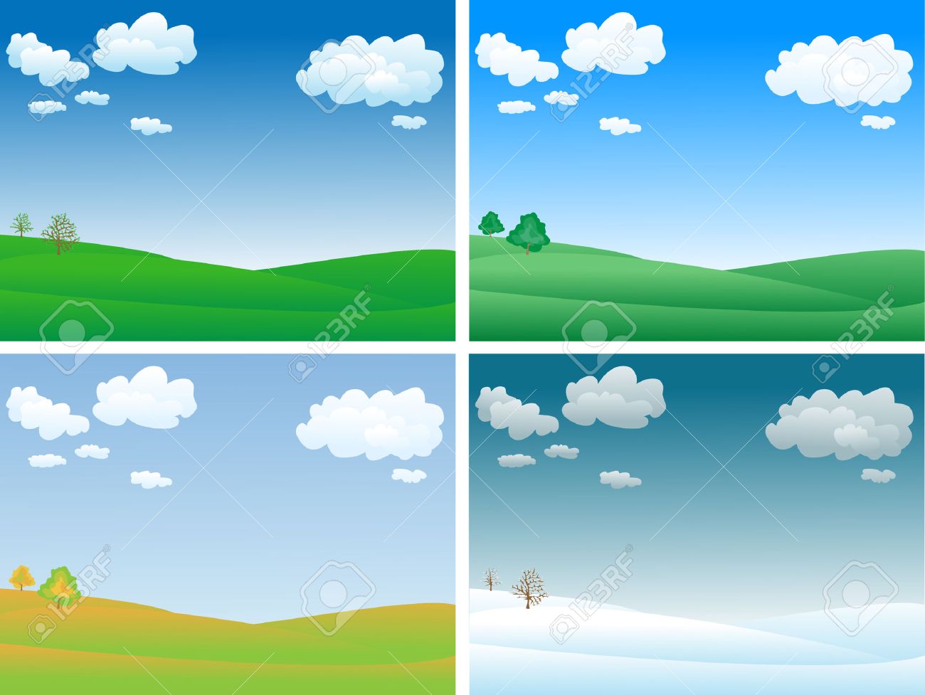 Peaceful And Calm Four Seasons Landscape Royalty Free Cliparts peaceful and calm four seasons landscape Stock Vector - 7988591 - Peaceful And Calm Four Seasons Landscape Royalty Free Cliparts