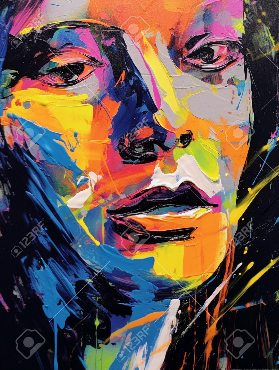 女性像 油彩画 青背景 油絵 油彩 油彩画 絵 絵画【夜桜と青い満月】 絵画 HR 通販