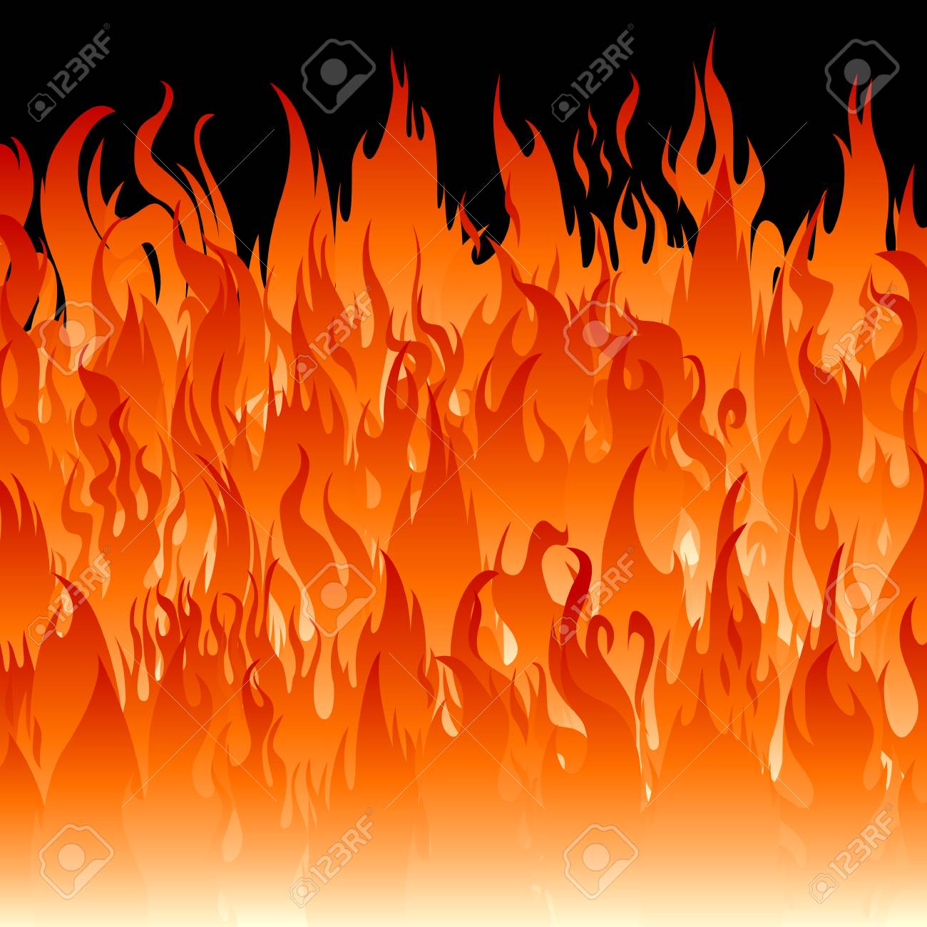 火災は 正方形の壁紙抽象背景を炎します のイラスト素材 ベクタ Image