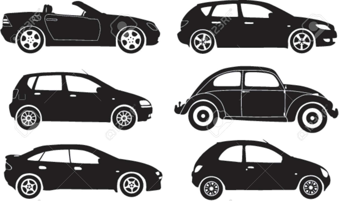 ベクトル図 シルエット車のイラスト素材 ベクタ Image