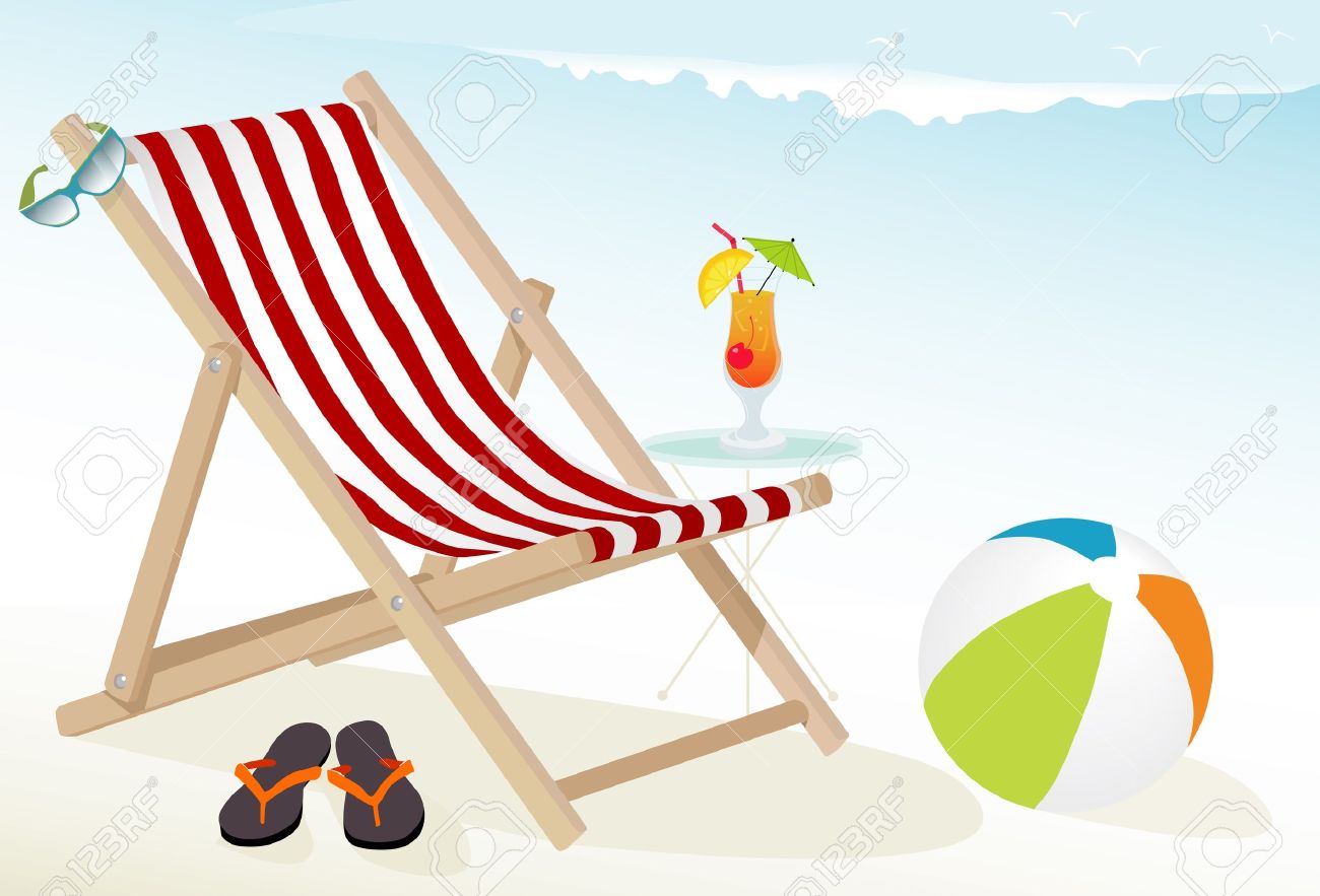 Fun At The Beach Icons Tropical Cocktail Deck Chair Sunglasses Royalty Free Cliparts Vectors And Stock Illustration Image 9801018