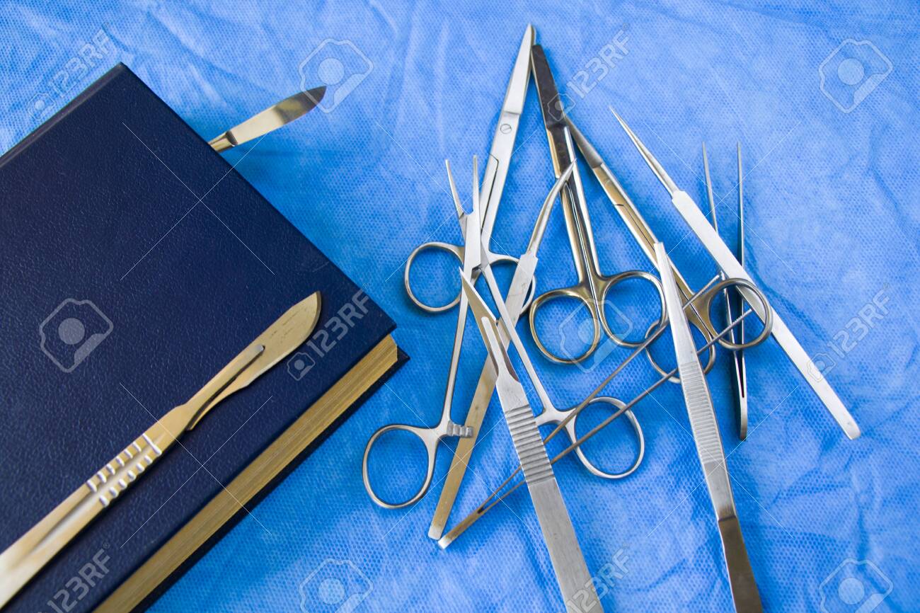 Dissection Kit Stainless Steel Tools For Medical Students Of Stock Photo Picture And Royalty Free Image Image 154415777
