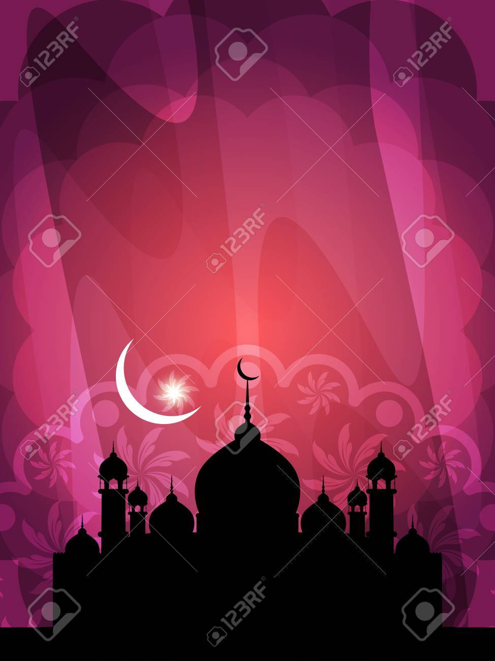 Schone Islamische Hintergrund Mit Moschee Lizenzfrei Nutzbare Vektorgrafiken Clip Arts Illustrationen Image
