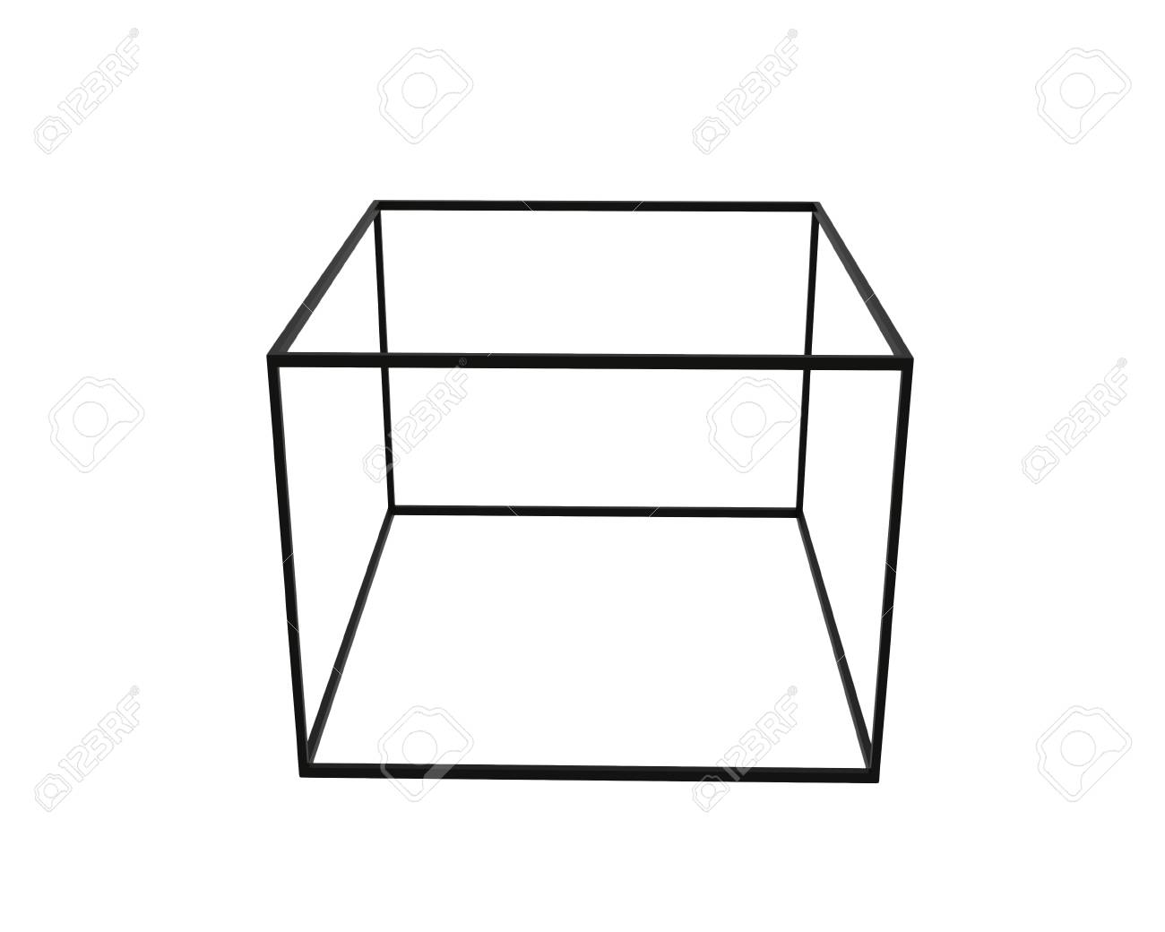 3d Black Empty Box Frame Isolated On White Background Clipping Stock Photo Picture And Royalty Free Image Image 76873960
