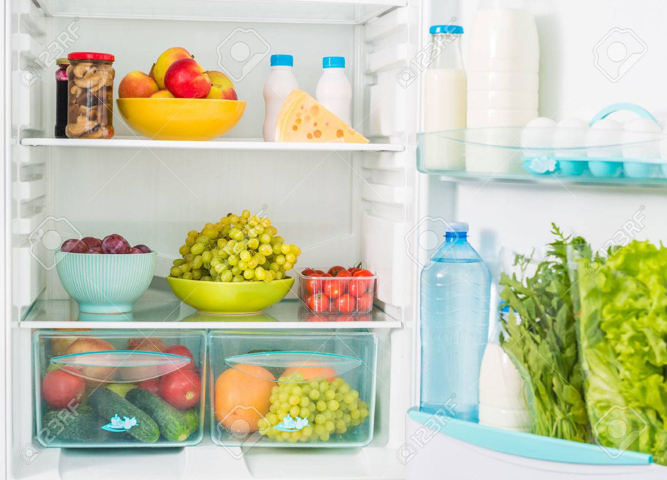 fridge inseide filled with different fresh food - 51676942 fridge inseide filled with different fresh food - 51676942