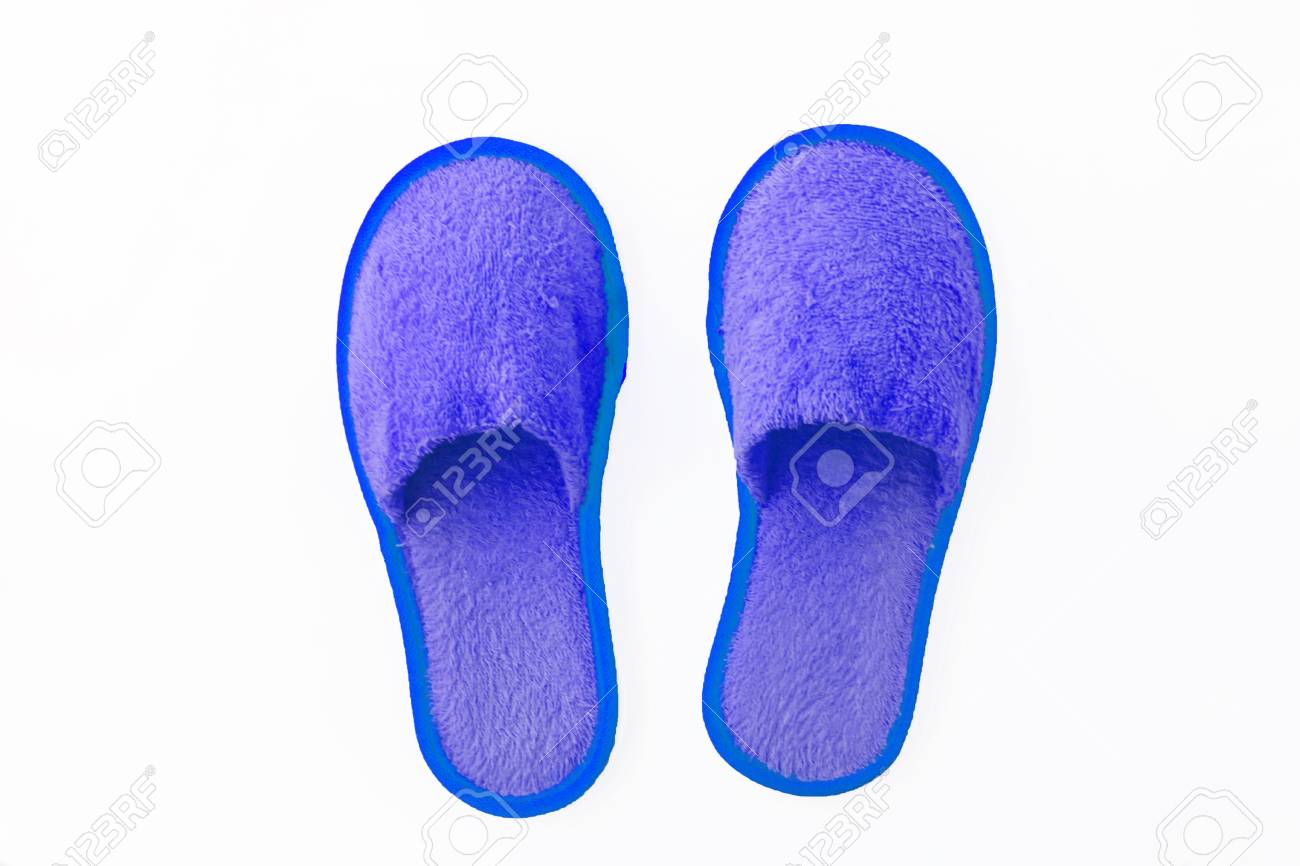 white fluffy house slippers