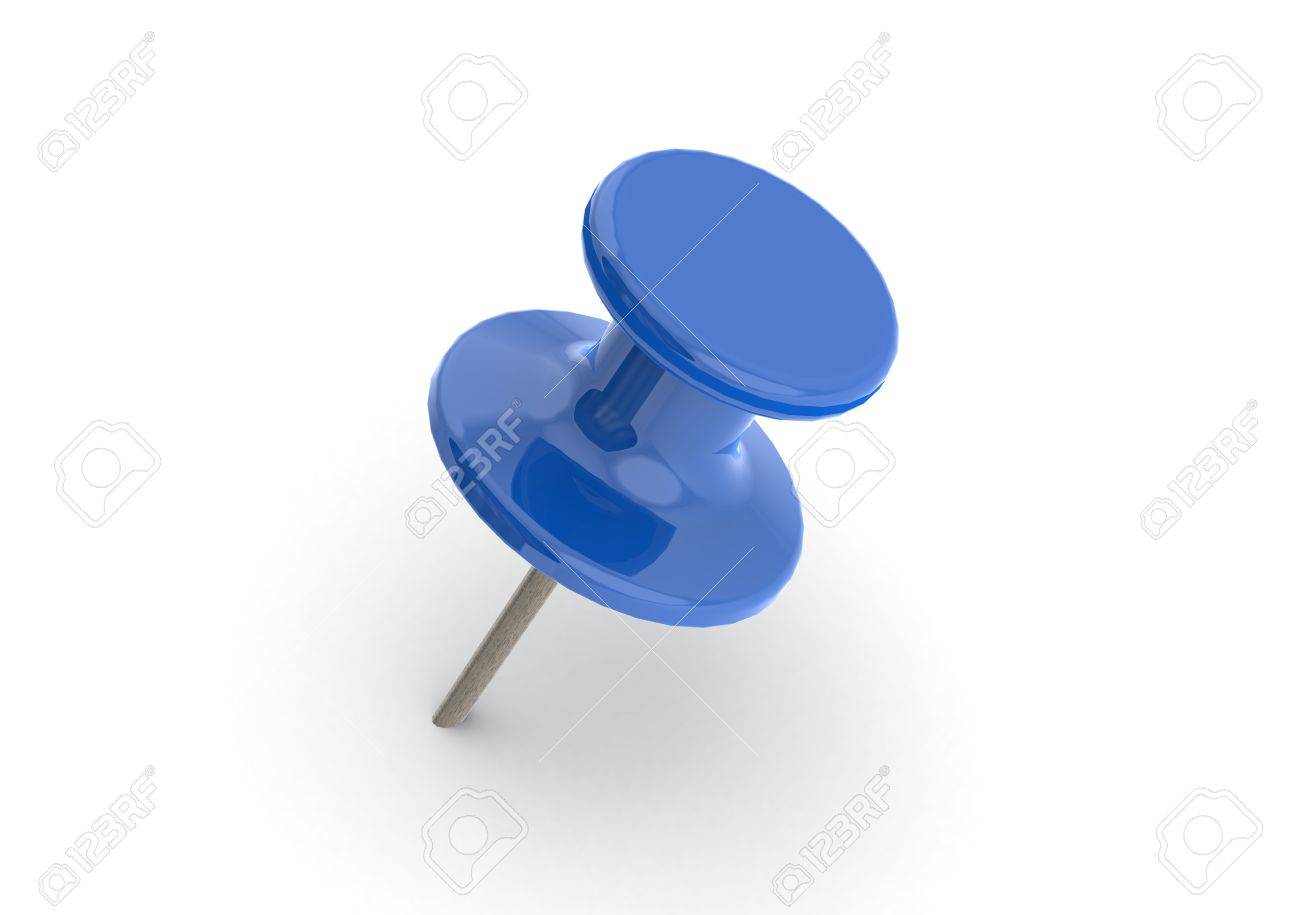 blue push pin stock photo picture and royalty free image image puch pin