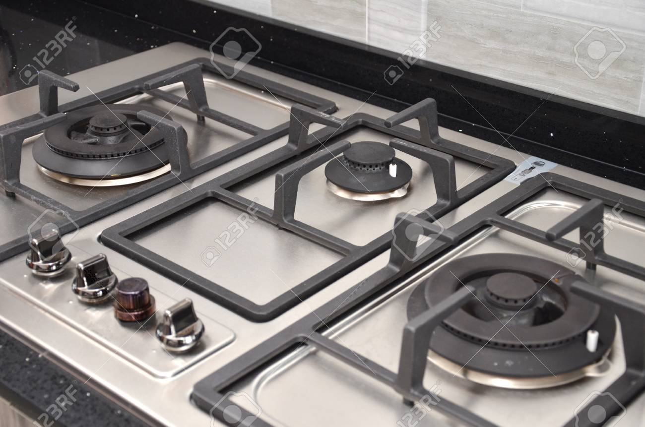 Kitchen Gas Stove In The Kitchen Upper Part Of Gas Cooking Range Stock Photo Picture And Royalty Free Image Image 54739984