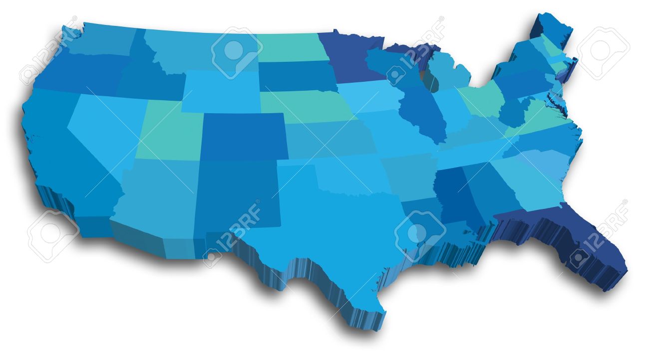 an us state map