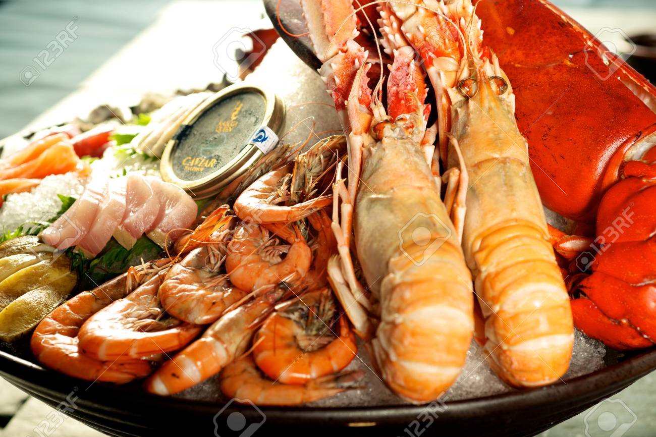 Tasty Giant Lobster Stock Photo 
