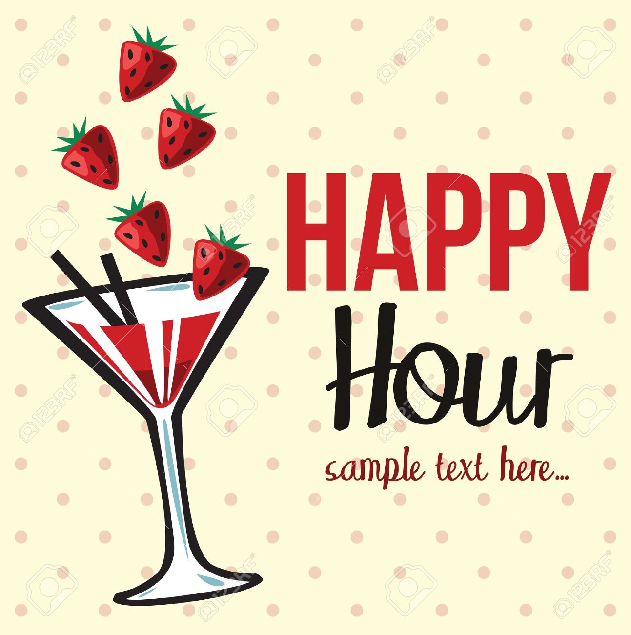 happy hour invite wording samples