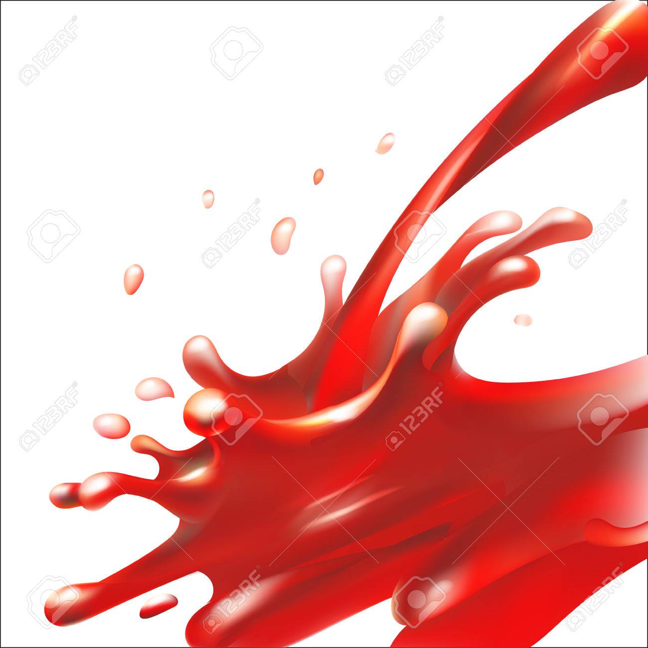 Le Sang Qui Coule En Mouvement Le Sang Coulait Le Long Vecteur Isole Clip Art Libres De Droits Vecteurs Et Illustration Image