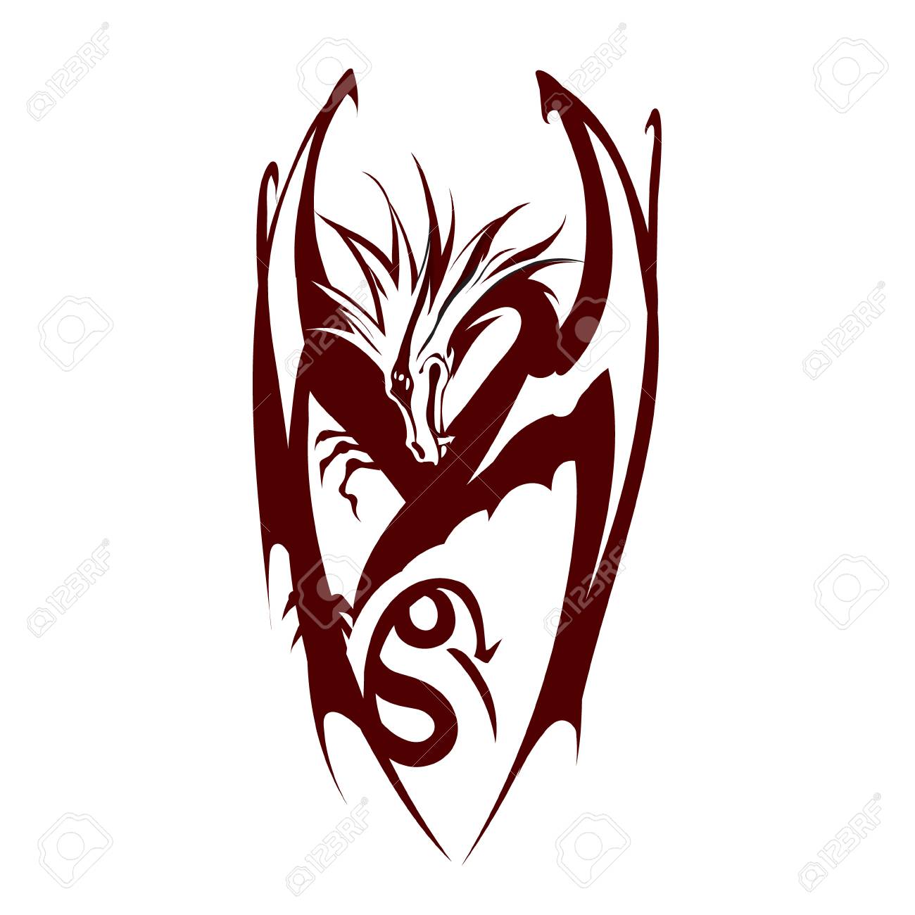 Dragon Logo Vector Royalty Free SVG, Cliparts, Vectors, And Stock ...