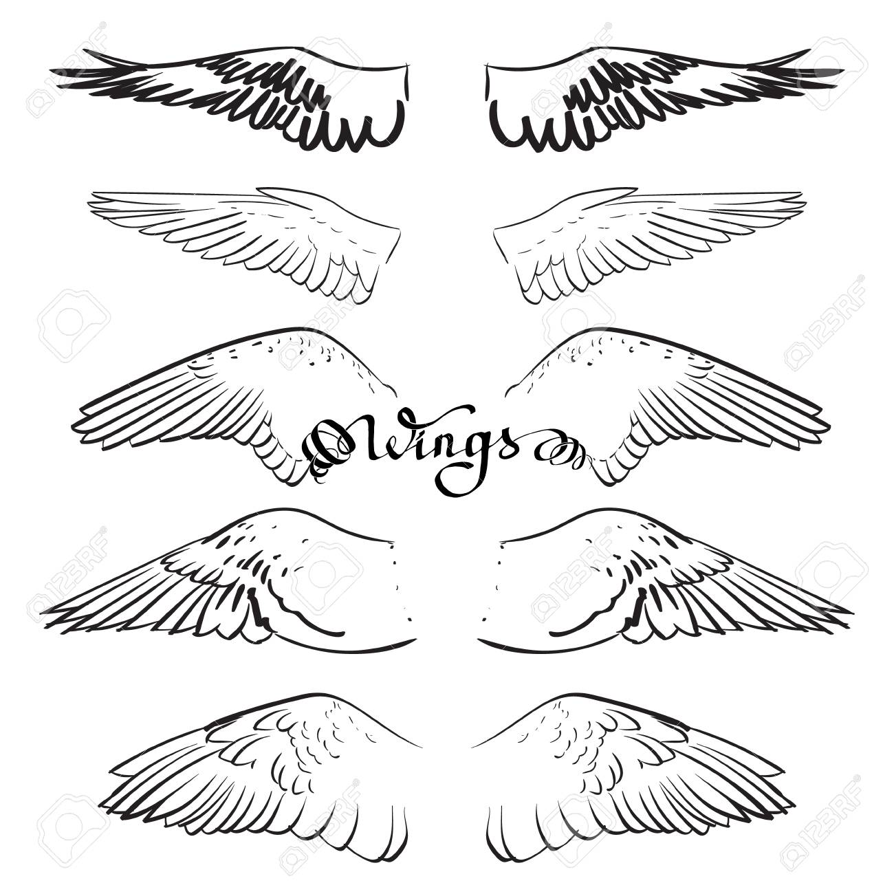 Engelsflügel Zeichnen