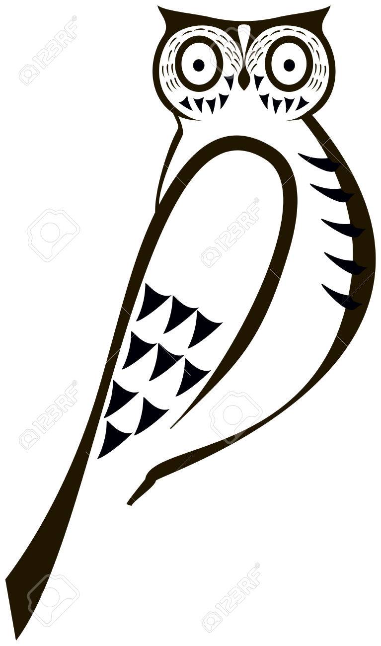 owl outline vector drawing royalty free cliparts vectors and stock owl outline drawing