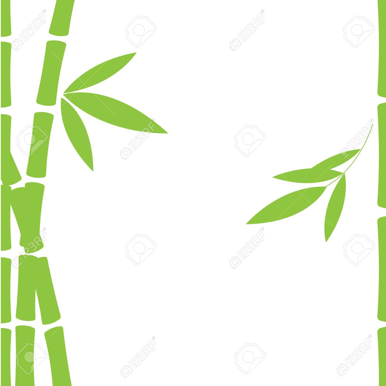 Leaves And Trunks Of Bamboo Vector Illustration. Royalty Free SVG,  Cliparts, Vectors, and Stock Illustration. Image 79567256., image size:1300x1300