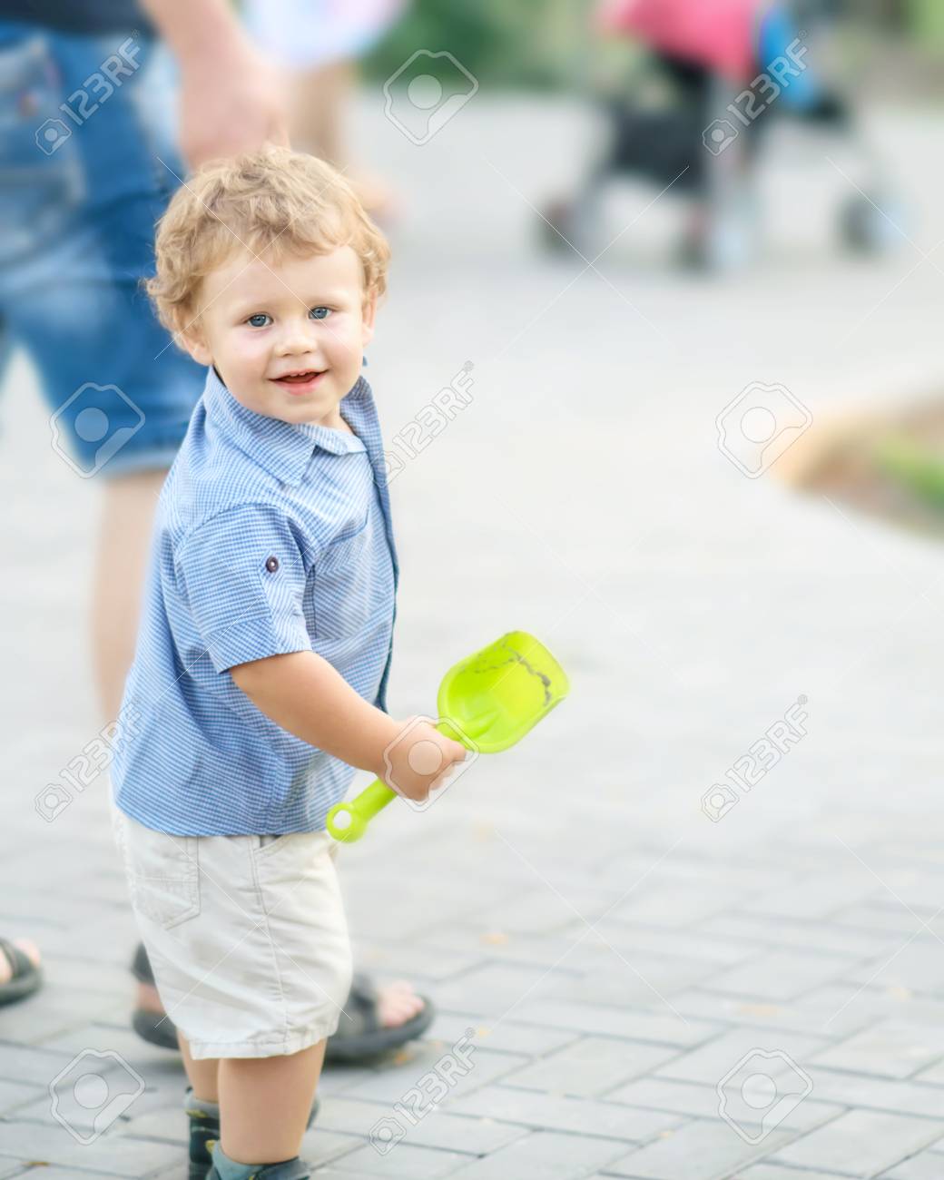 baby boy walking