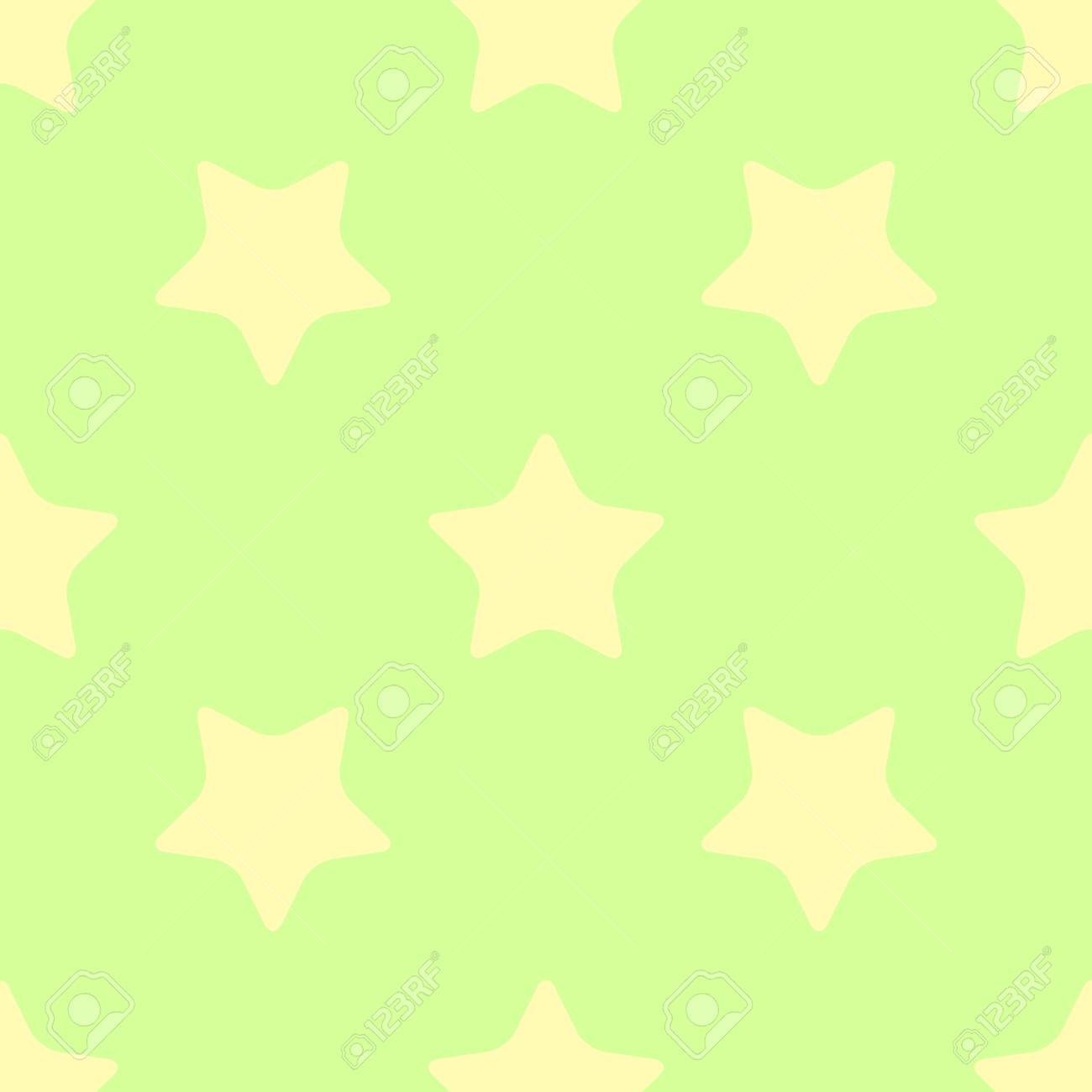 Arrière Plan Transparent Simple Détoiles à Cinq Branches Jaune Vif Sur Un Fond Vert Clair Dessin Pour La Surface De Conception
