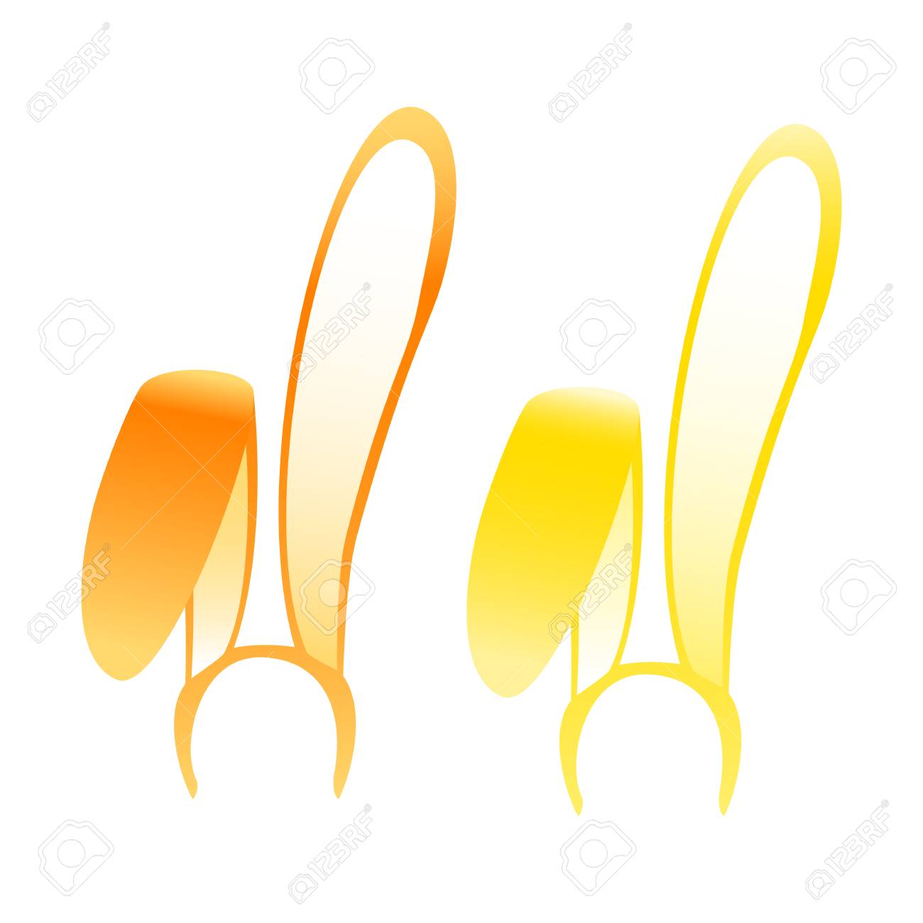 Download Bunny Ears Mask Orange And Yellow Decoration On The Head Royalty Free Cliparts Vectors And Stock Illustration Image 69937626 Yellowimages Mockups