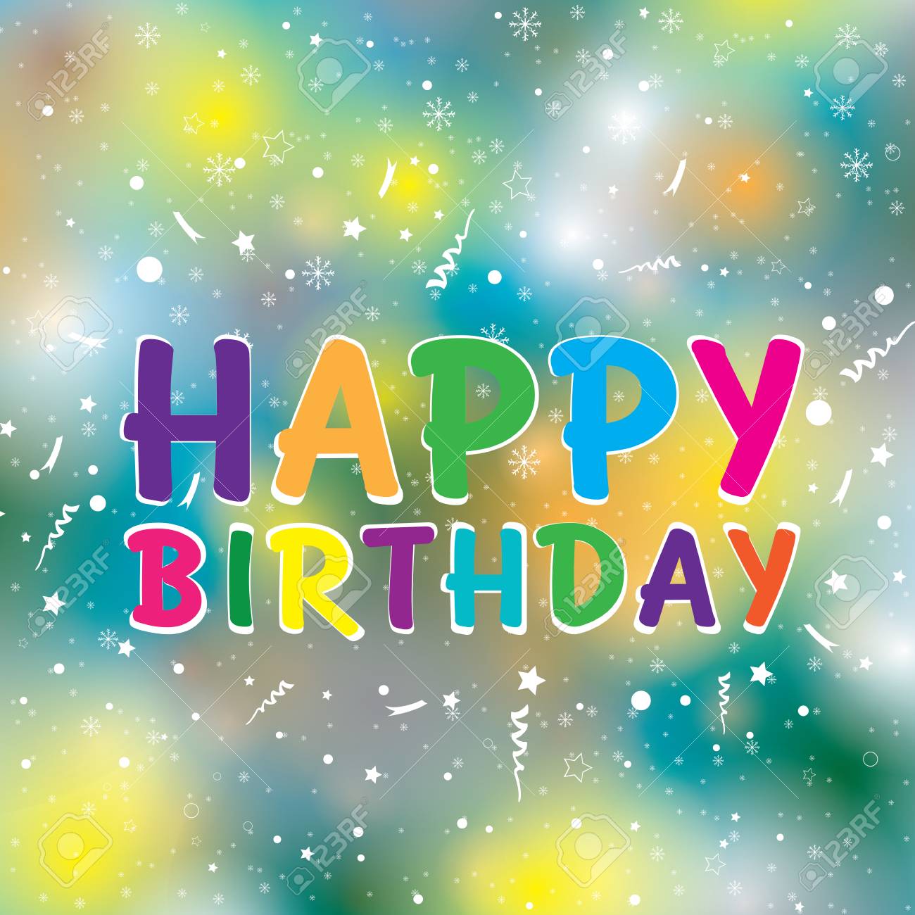 Joyeux Anniversaire Sur Fond Colore Bon Anniversaire Clip Art Libres De Droits Vecteurs Et Illustration Image 5300