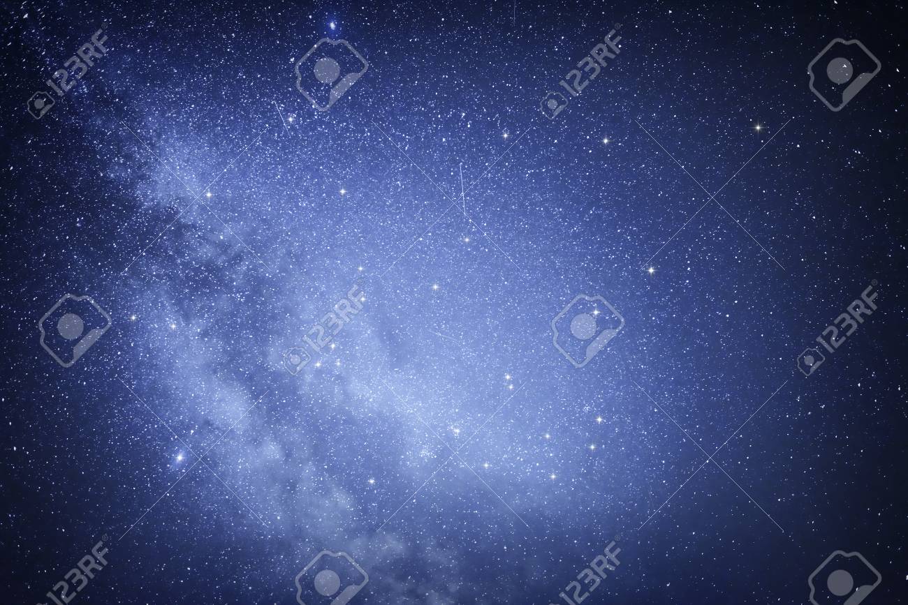 Ciel étoilé Voie Lactée Galaxie Sur Le Ciel Nocturne