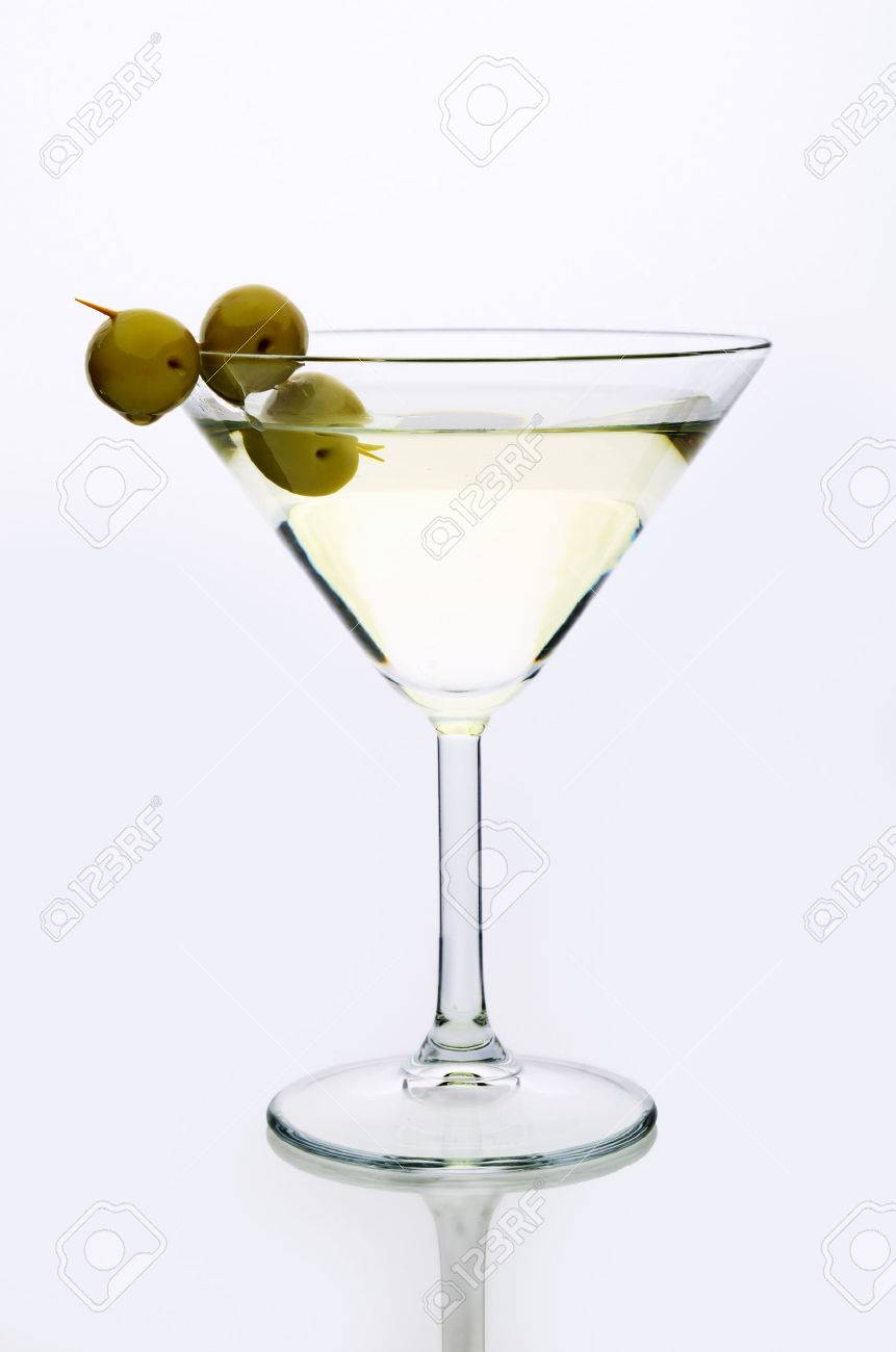 Glass Martini With Olive Light Background Vertical Stock Photo Picture And Royalty Free Image Image 45653333
