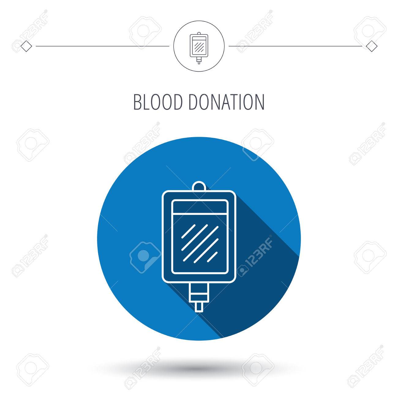 blood donation icon medicine drop counter sign blue flat circle