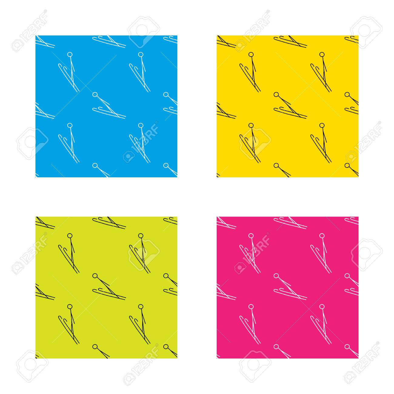 ski jumping icon skis extreme sport sign professional competition sportsign