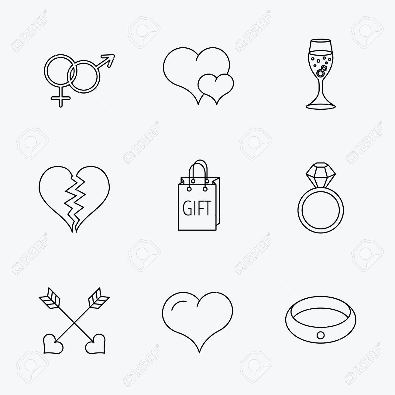 愛の心 ギフト用の箱および結婚指輪アイコン 壊れた心と婚約線形標識 バレンタイン恋愛矢印 華麗なフラット ライン アイコン 白い背景の上の線形の黒いアイコン のイラスト素材 ベクタ Image 愛の心 ギフト用の箱および結婚指輪アイコン 壊れた心と婚約線形標識 バレンタイン恋愛矢印 華麗なフラット ライン アイコン 白い背景の上の線形の黒いアイコン のイラスト素材 ベクタ Image