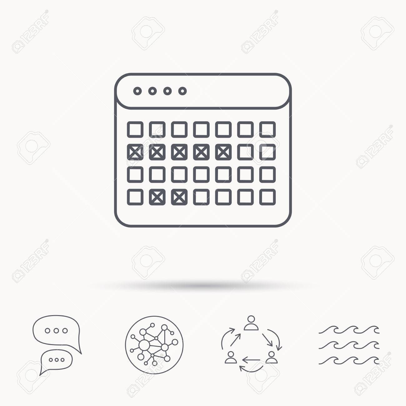 calendar icon vacations organizer sign office reminder symbol office calander