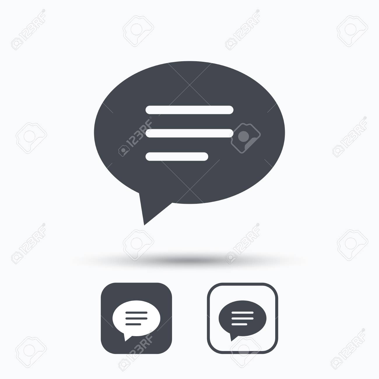 speech bubble icon chat