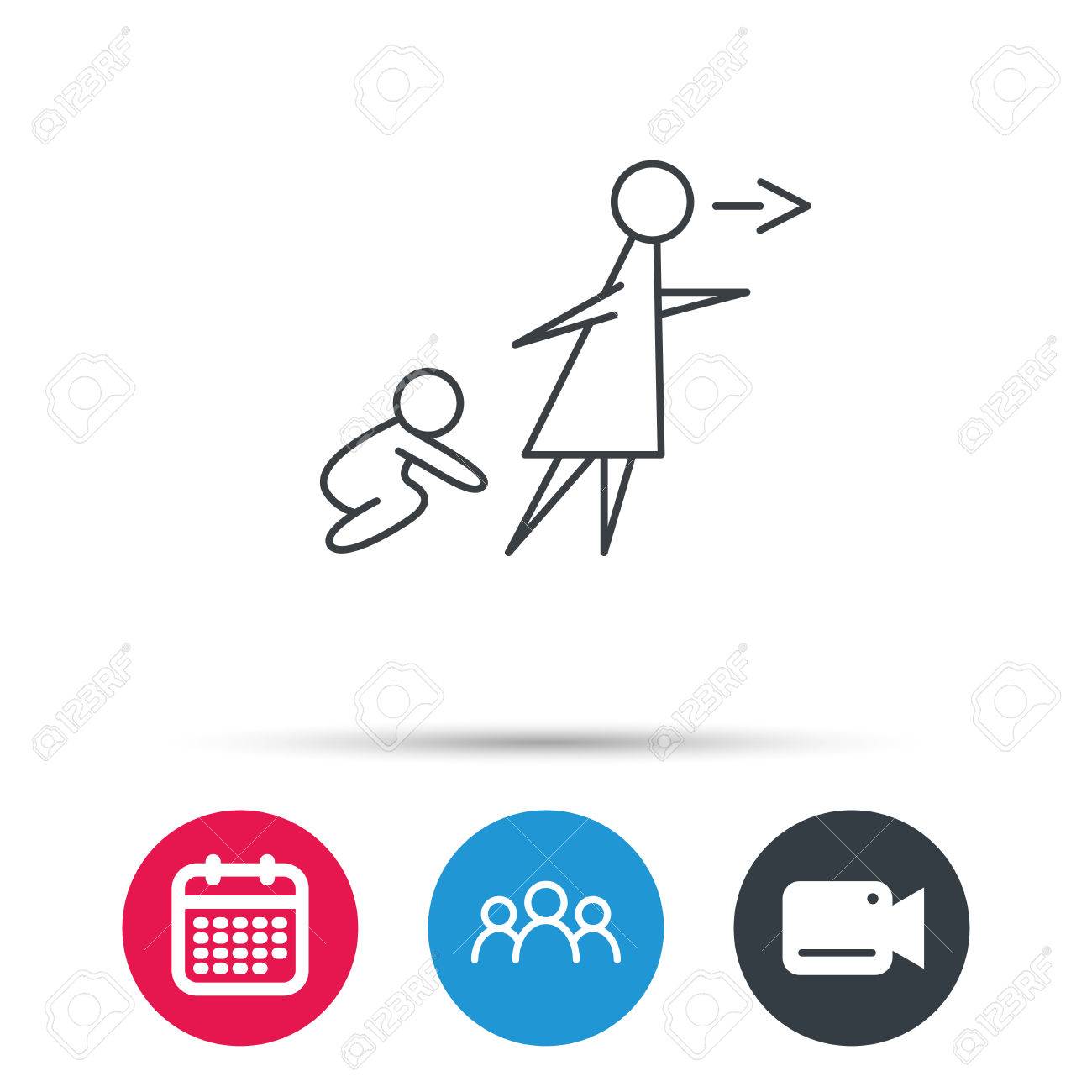 unattended baby icon babysitting care sign do not leave your what to do when your babysitting