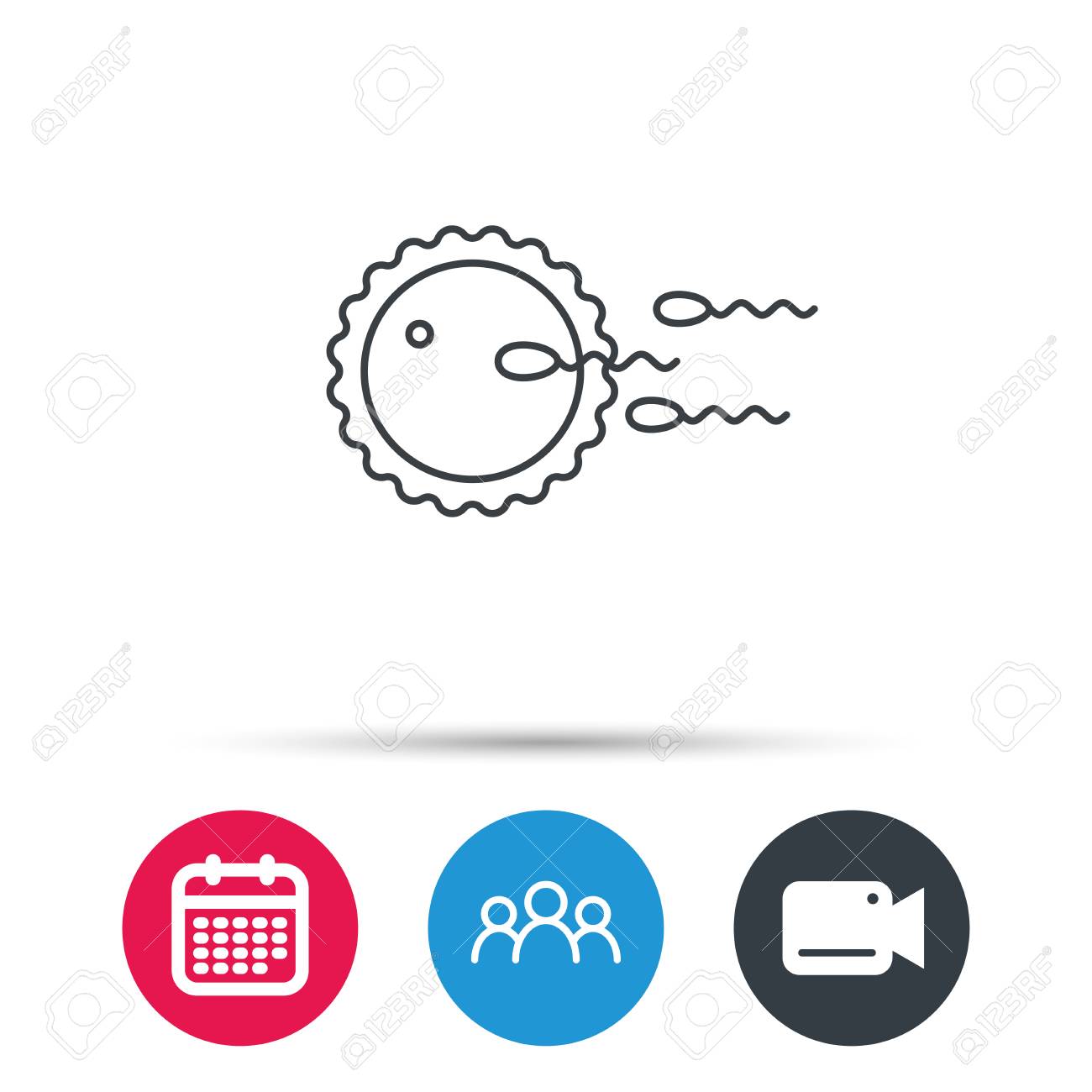 family planning icon fertilization sign group of people video group planning calendar