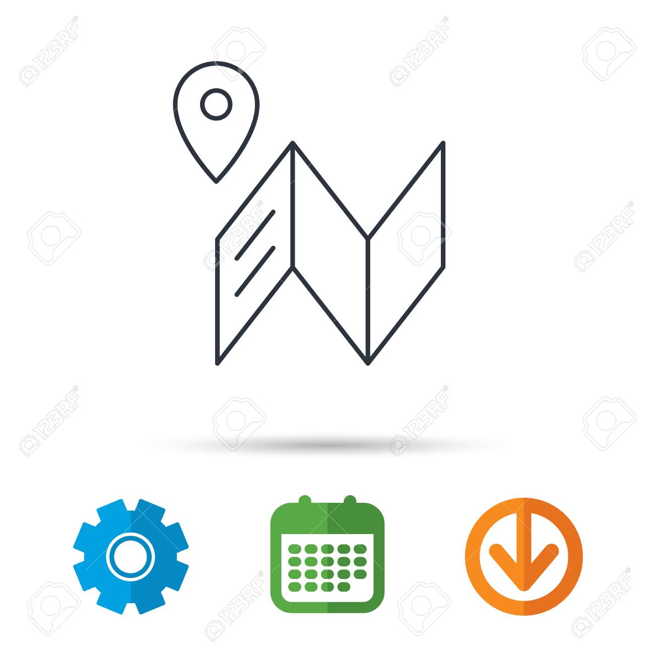 map icon gps navigation