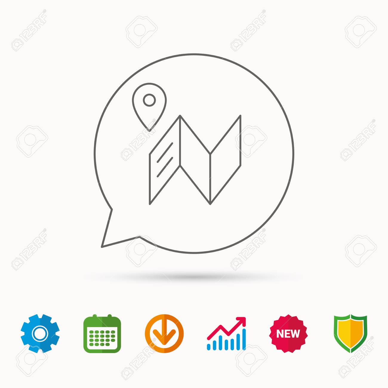 map icon gps navigation