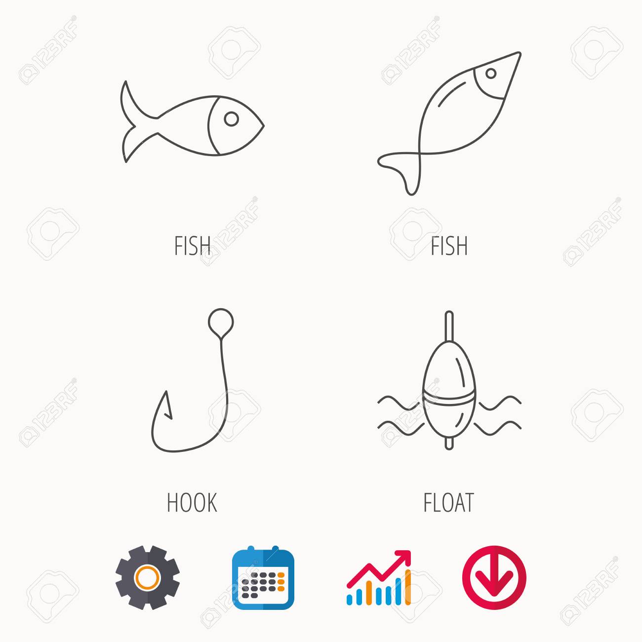 Vector Fishing Chart