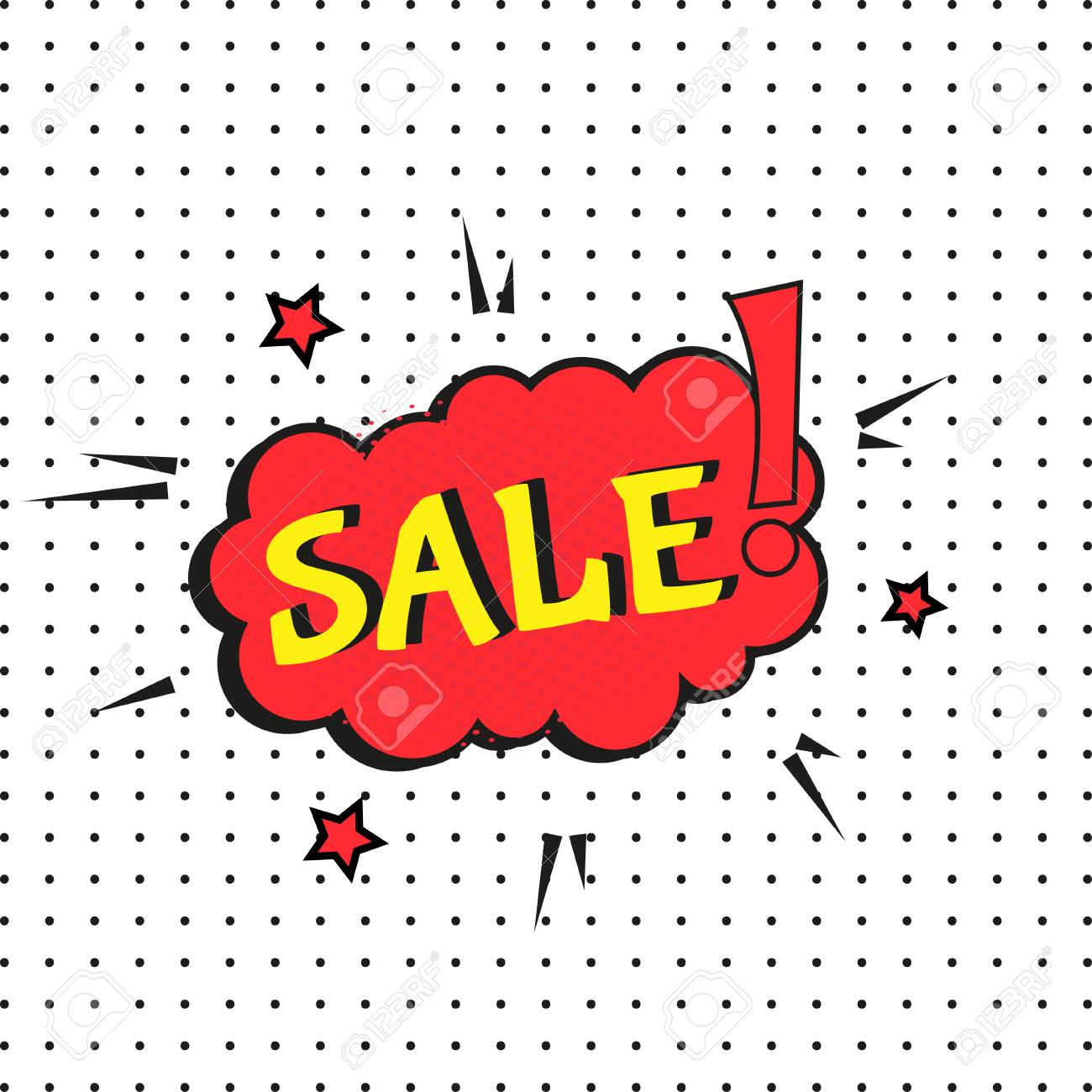 Vente Discours De Texte Comique Promo Bulle Expression Sur Fond De Demi Teintes Modele D Offre De Vecteur Pour Le Site Web De Medias Sociaux Affiche Flyer Email Bulletin D Information Publicite Materiel Promotionnel Clip