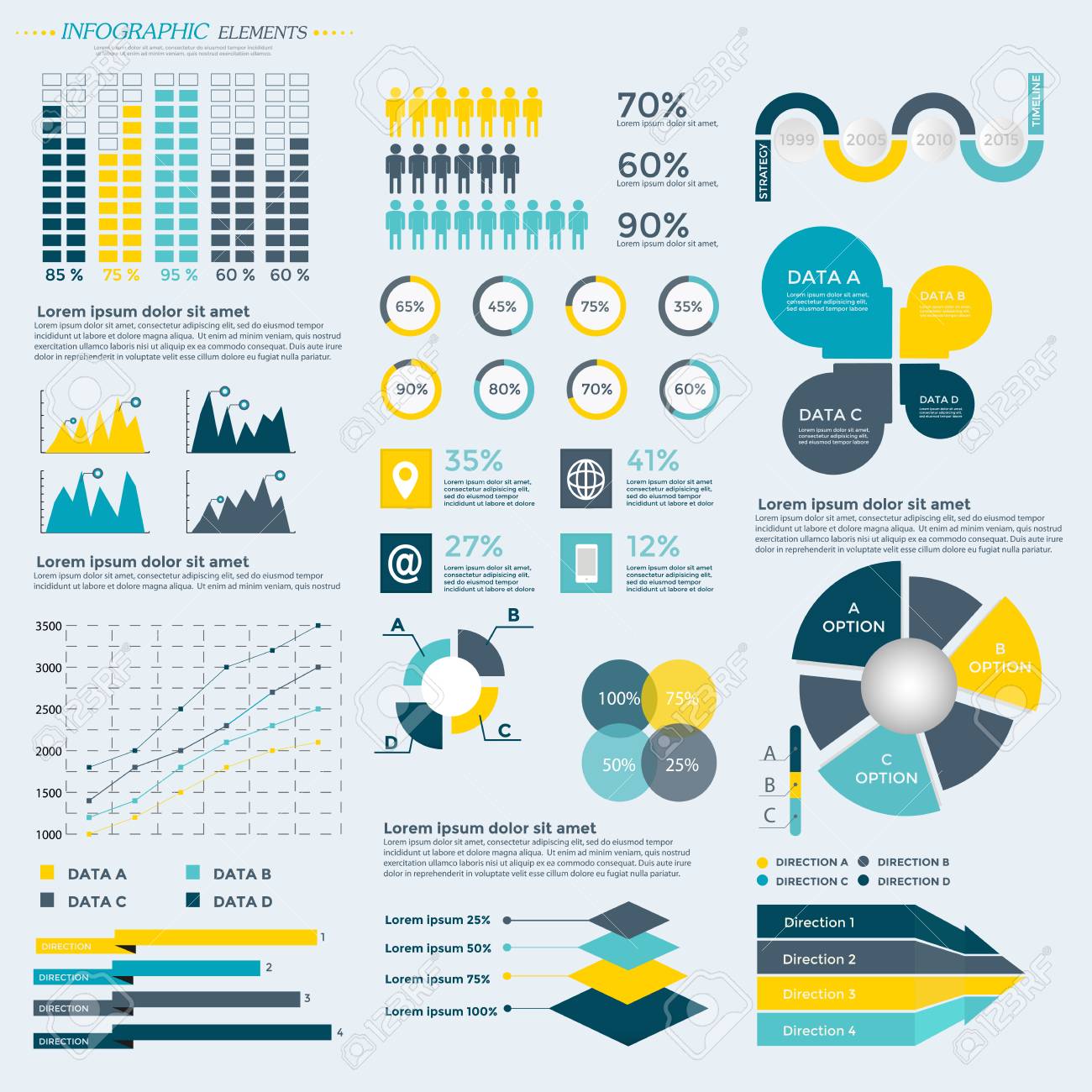 infographic elements collection for