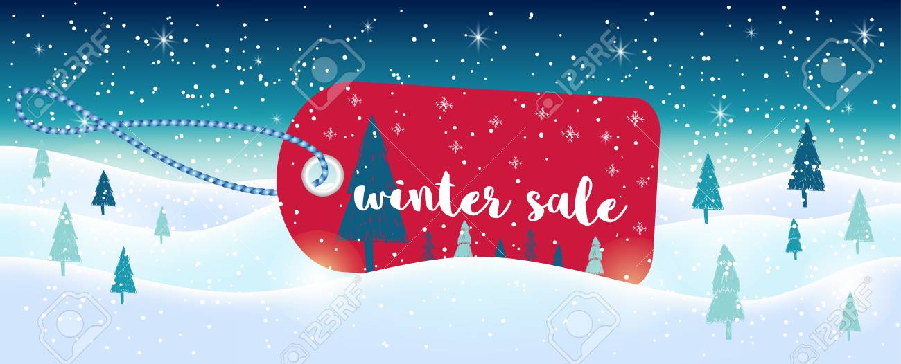 winter social media sale banners and ads web template collection