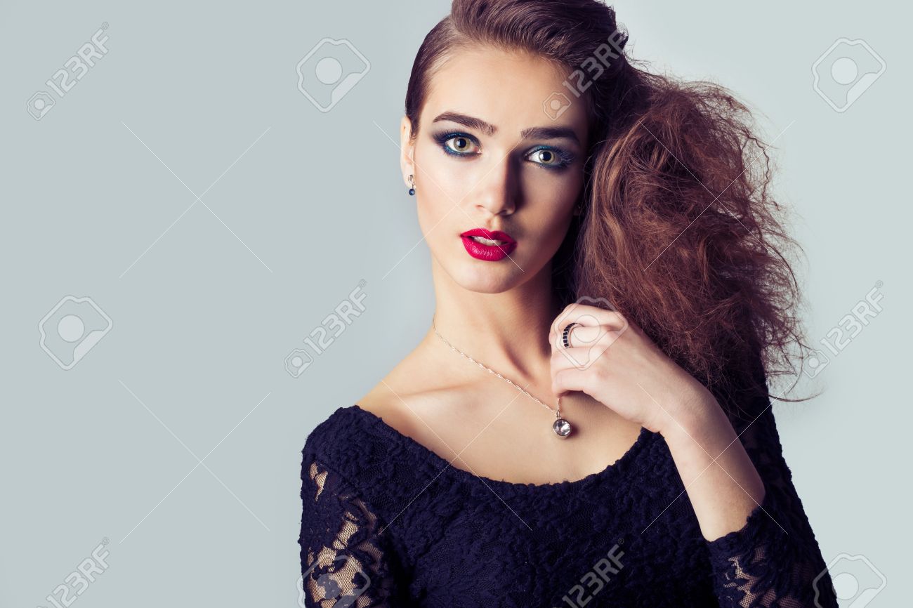 Lady stylish hair salon video Lady stylish hair salon video