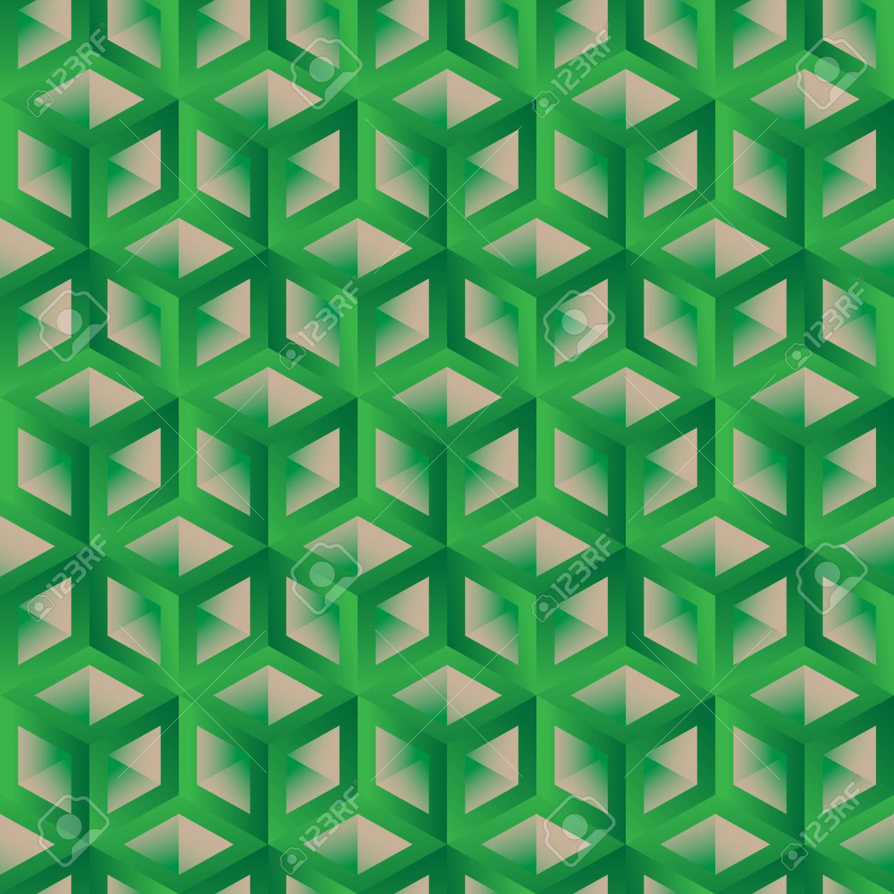 hexagon pattern seamless background 3d lattice with gradient
